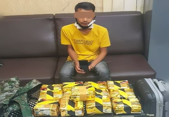 Polda Sumut Amankan Kurir Bawa Sabu 13 Kg
