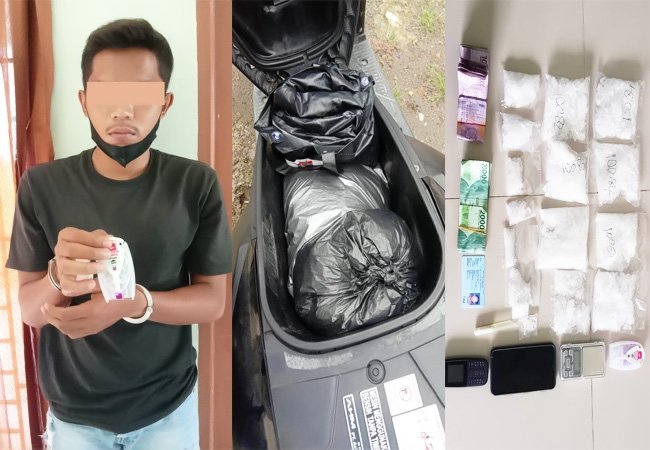 Pengedar Sabu Diamankan Polisi Saat Berkendara