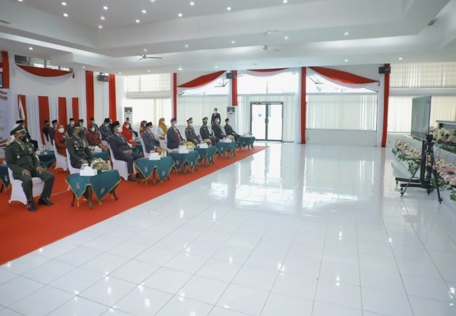 Forkopimda Asahan Ikuti Upacara Detik-Detik Proklamasi Secara Virtual