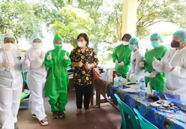 Bupati Karo Tinjau Vaksinasi Massal di Desa Tongging