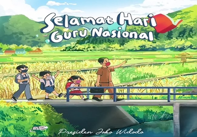 Hari Guru 2021, Presiden Ajak  Bersama Pulihkan Pendidikan