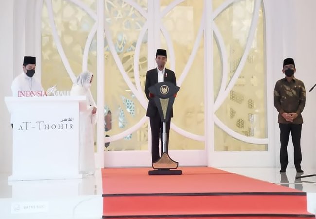 Presiden Resmikan Masjid At-Thohir