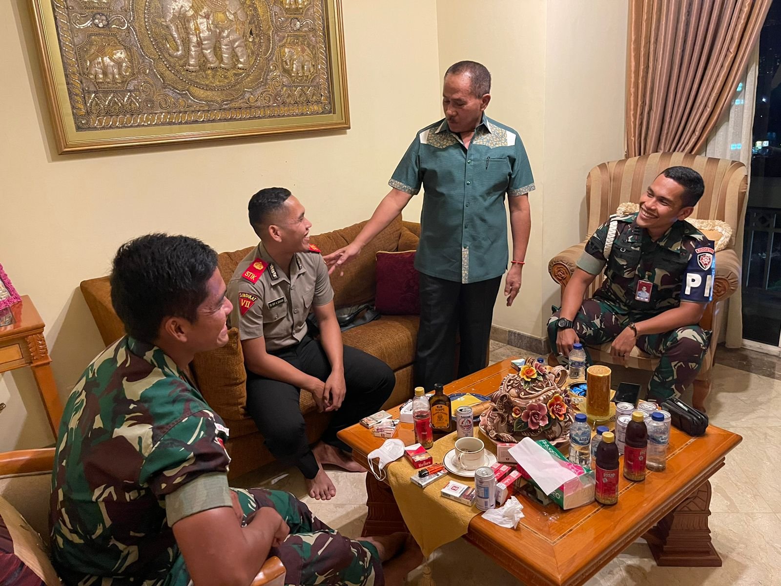 Maruli Siahaan Nasehati 4 Perwira TNI dan AKPOL
