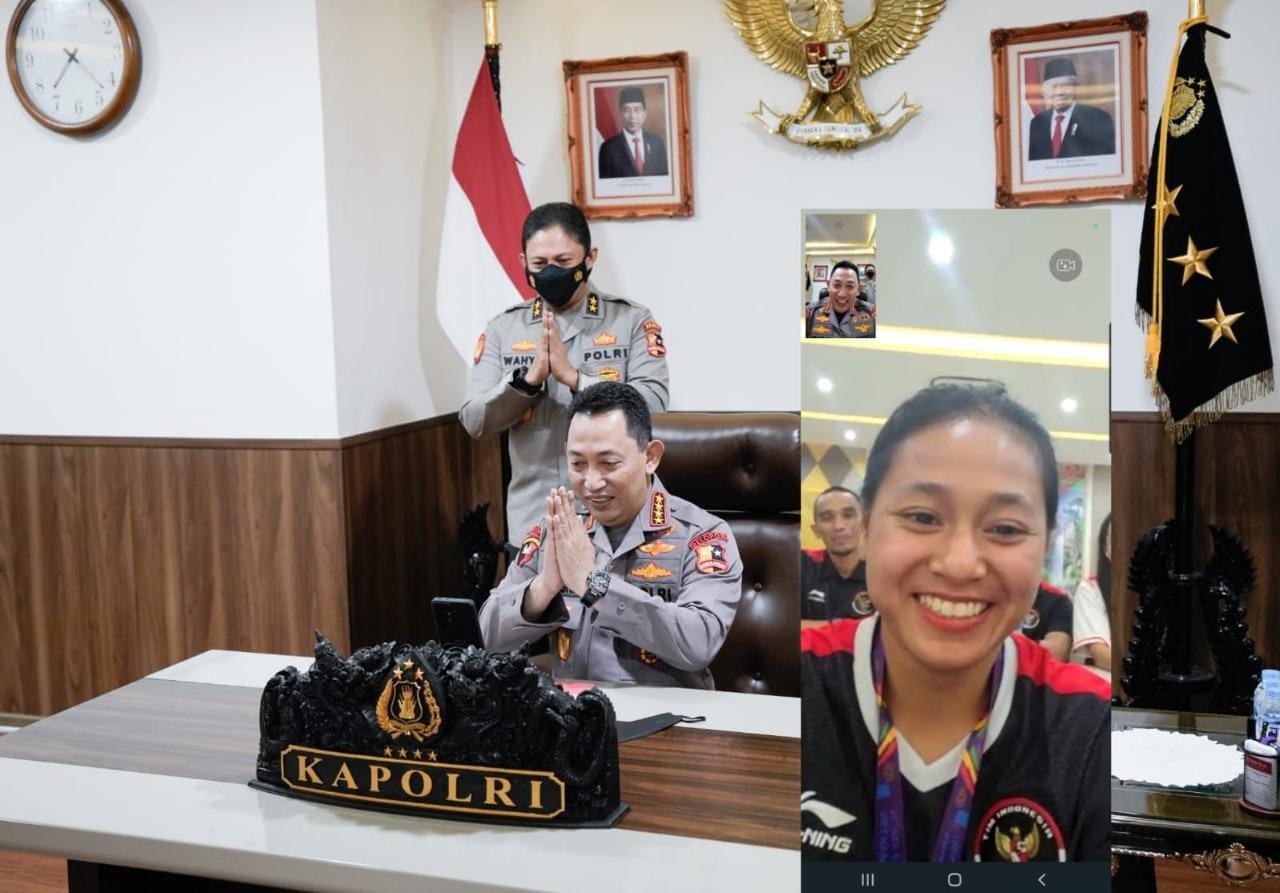 Sea Games! Kapolri Video Call Selamati Peraih Medali Balap Sepeda