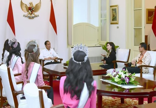 Presiden Harapkan Puteri Indonesia 2022 dan Miss Universe 2021 Ambil Peran di (KTT) G20