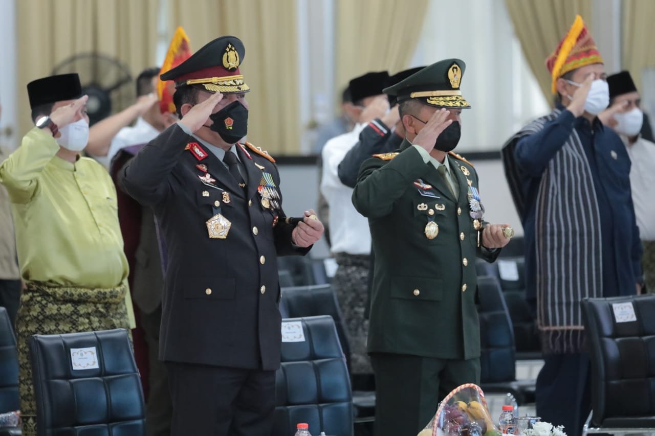 Kapolda Sumut Ikuti Upacara Hari Lahir Pancasila Secara Virtual