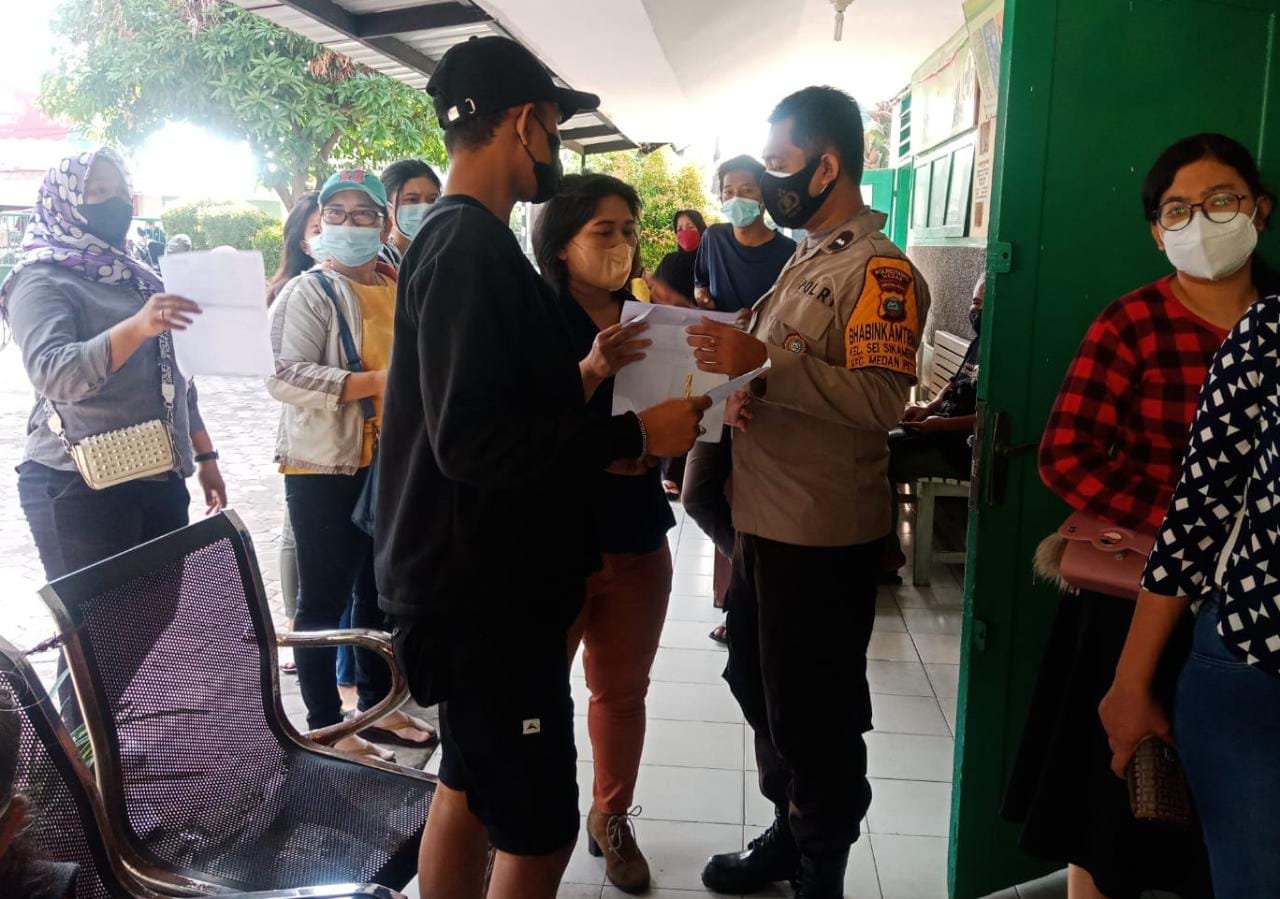 Aipda Ferri Manullang Binluh ke Puskesmas Darussalam