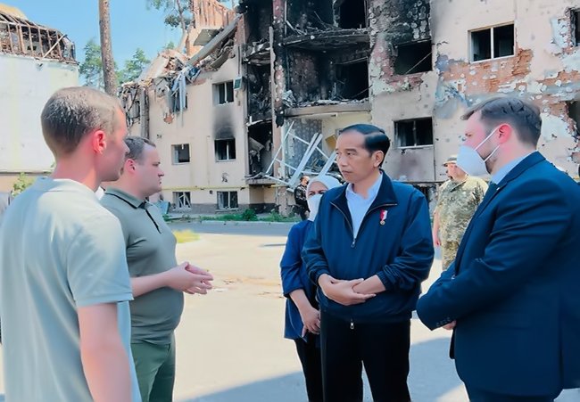 Kunjungi Lokasi Perang Rusia-Ukrania, Presiden Jokowi Sebut Jangan Ada Lagi Kota Rusak