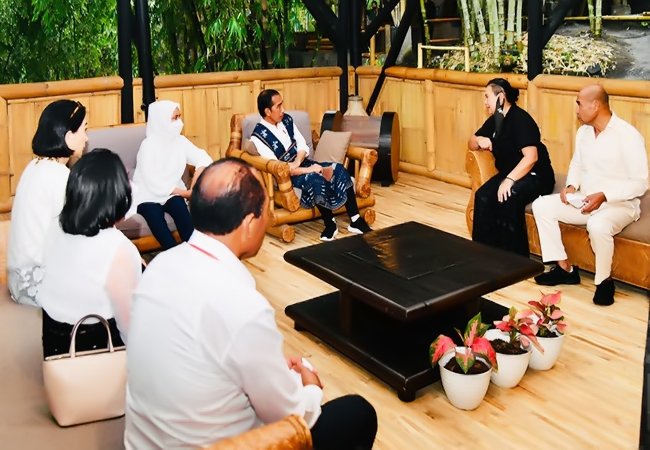 Presiden Apresiasi Teknologi Pengolahan Pegiat Bambu
