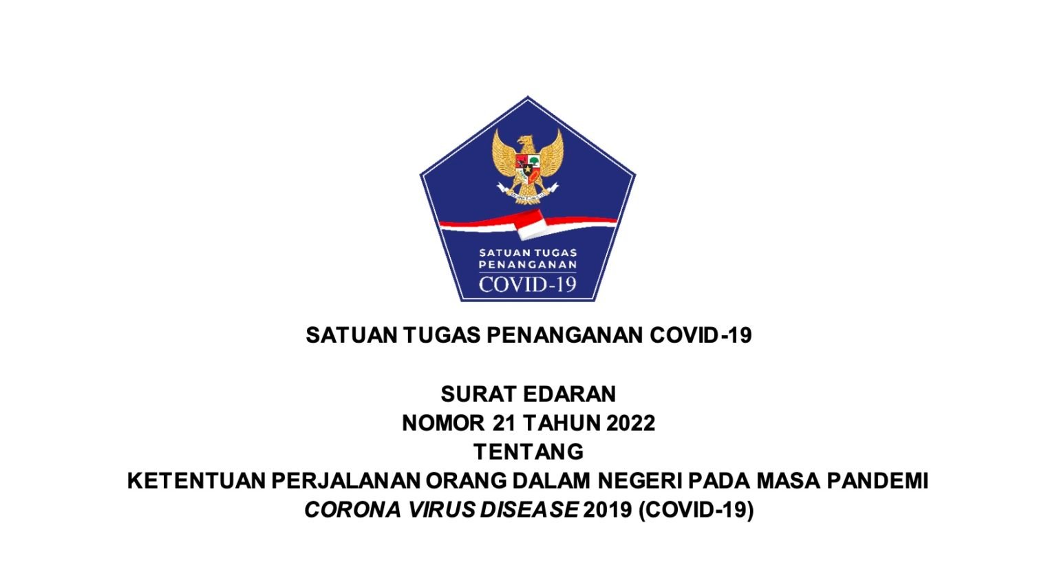 Berlaku 17 Juli, Berikut Ketentuan Perjalanan Domestik