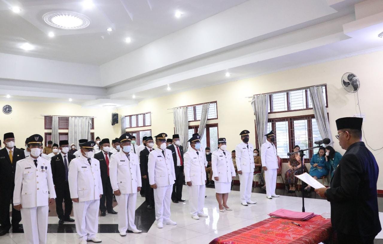 Lantik 47 Pejabat, Bupati Toba Tekankan 6 poin Penting