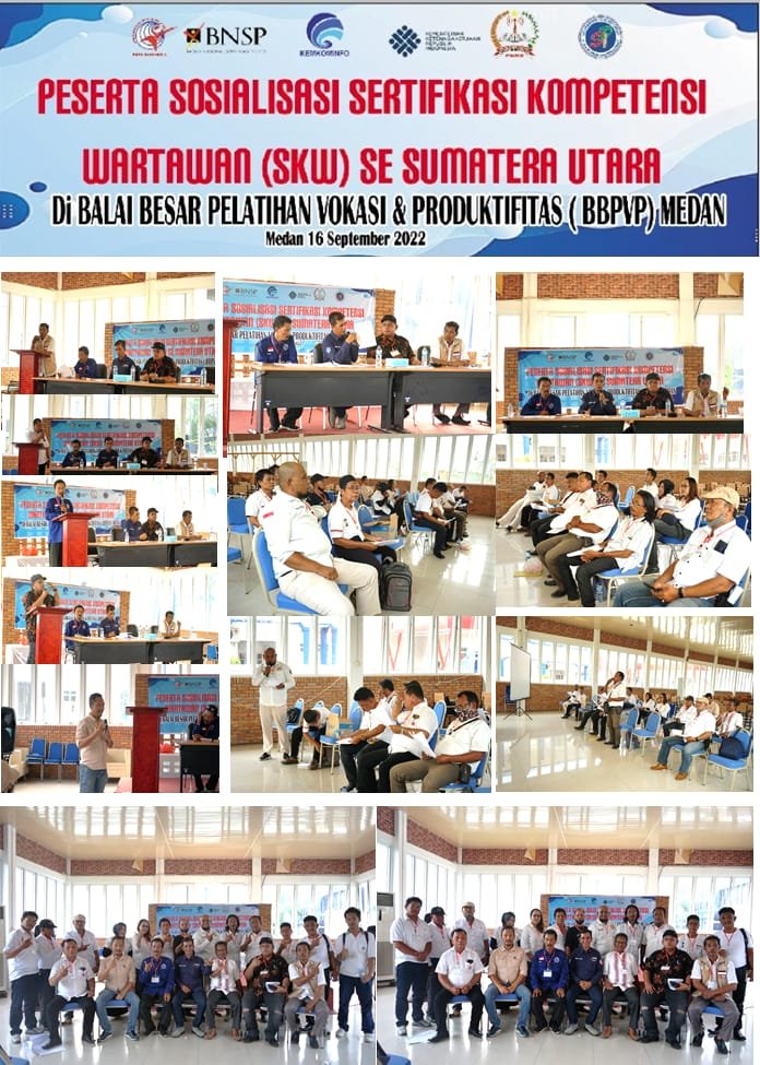 Perdana di Sumut, Asesor BNSP Sosialisasi Jelang Sertifikasi Kompetensi Wartawan