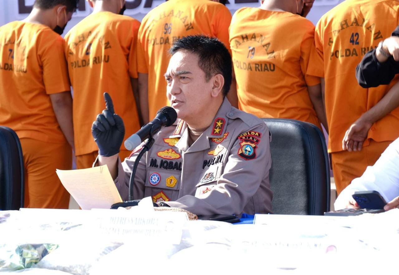 Torehkan Sejarah, Polda Riau Ungkap 203 Kg Sabu dan 404 Ribu Butir Ekstasi