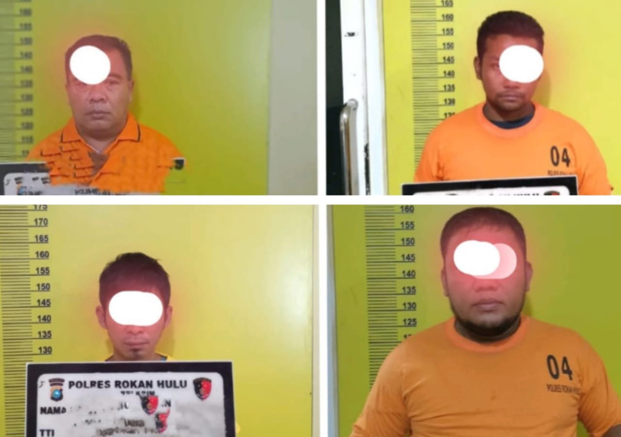 Polres Rohul Tangkap 4 Pelaku Judi Online Jenis High Domino dan Togel