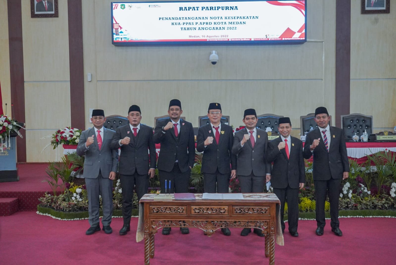 Nota Kesepakatan KUA-PPAS P-APBD 2022 Ditandatangani Pemko Medan