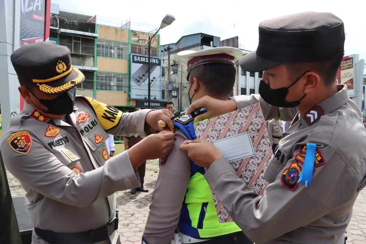Kapolres Sidempuan Pimpin Apel Pasukan Operasi Zebra Toba 2022