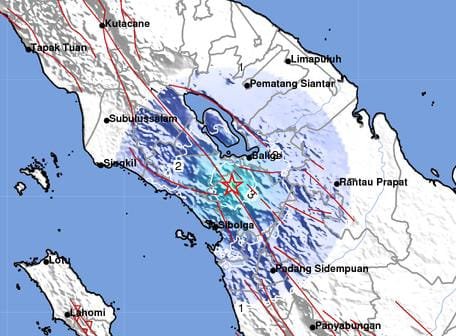 Gempa Bumi M 4,5 Kembali Guncang Tapanuli Utara, Warga Panik