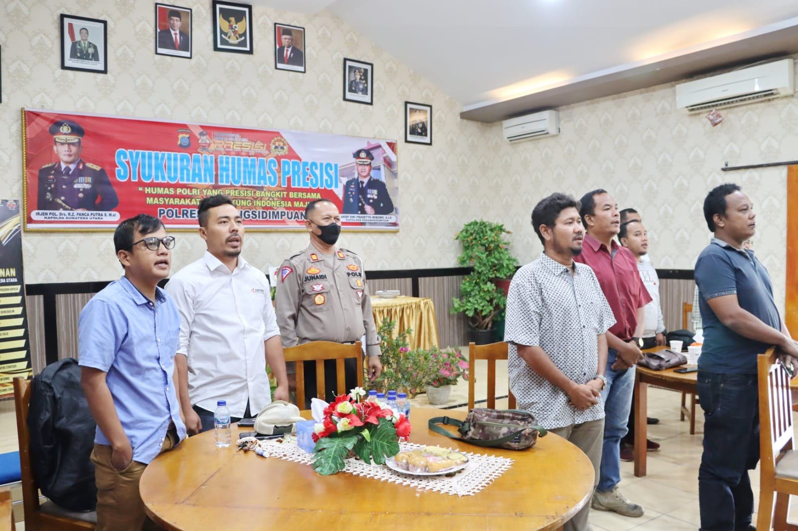 Biro Media JelajahNews.id Ikuti Syukuran HUT Humas Polri di Polres Sidempuan