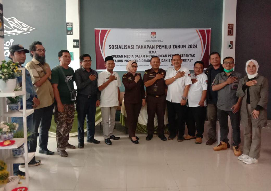 KPU Tapsel Gelar Sosialisaisi dengan Insan Pers Terkait Tahapan Pemilu Serentak 2024