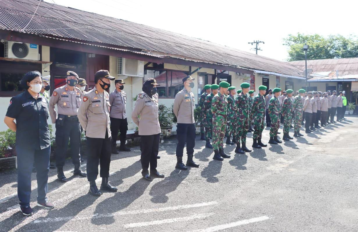 Jalin Sinergitas, Polisi dan Tentara Gelar Apel Bersama