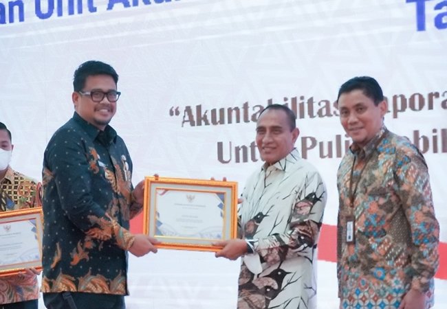 Raih WTP 2021, Kota Medan Terima Penghargaan dari Menteri Keuangan