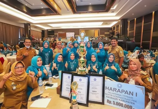 TP PKK Sergai Raih Tiga Penghargaan Terbaik Tingkat Provinsi