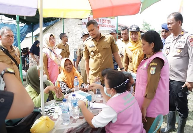 Wabup Sergai Tinjau Warga Korban Bencana Banjir