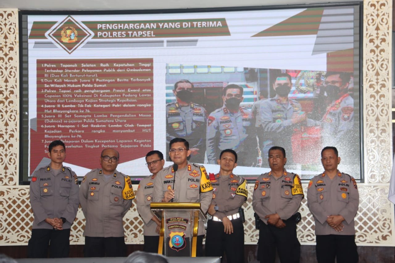 Akhir Tahun 2022, 1.059 Perkara Dan 764 Diantarnya Berhasil Terselesaikan Polres Tapsel