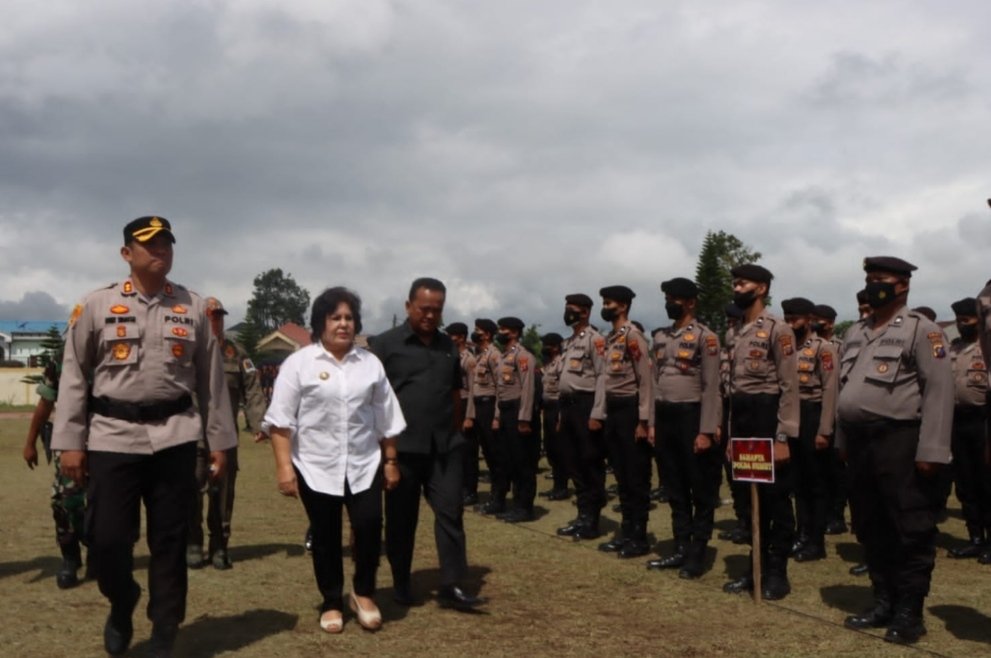 Bupati Karo Hadiri Apel Pengamanan Pilkades