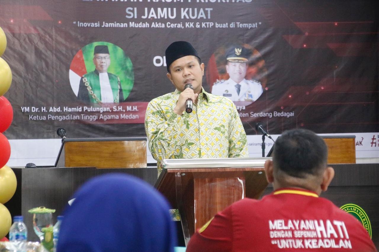 Wabup Sergai Optimis Pelayanan di Pengadilan Agama Sei Rampah Makin Baik