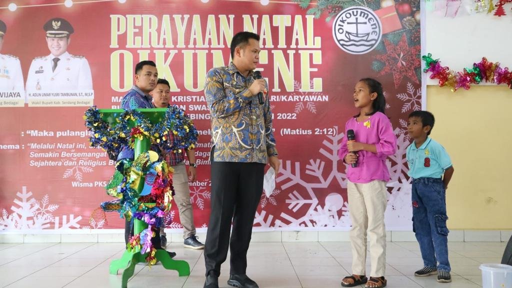 Wabup Sergai Tutup Rangkaian Safari Natal 2022