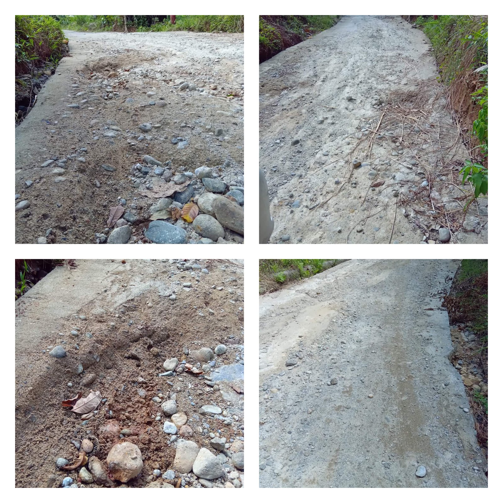 Parah! Diduga Asal Jadi, Baru Beberapa Hari Proyek Rabat Beton Desa Siuhom Hancur