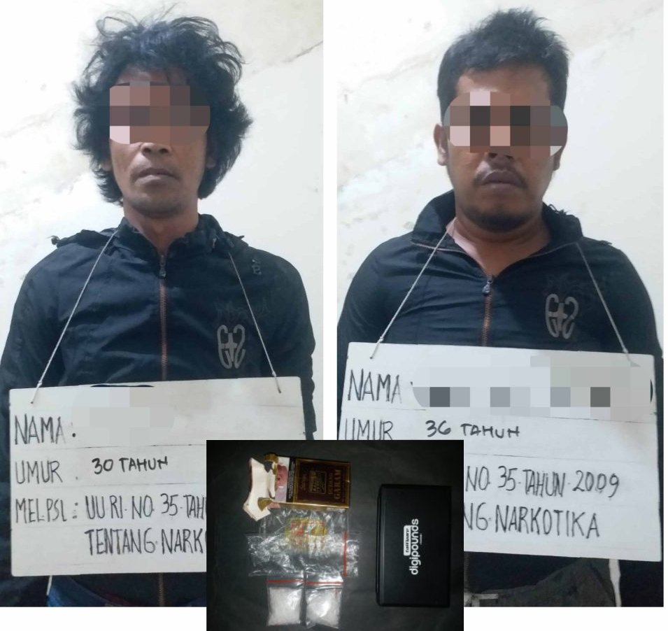 Terlibat Edarkan Sabu, Dua Warga Batang Toru Tapsel Dibekuk Polisi