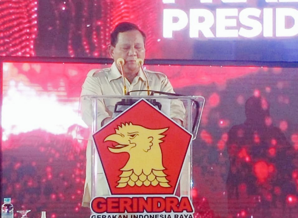 Perayaan Natal Partai Gerindra, Prabowo Serukan Semua Umat  Jaga Persatuan