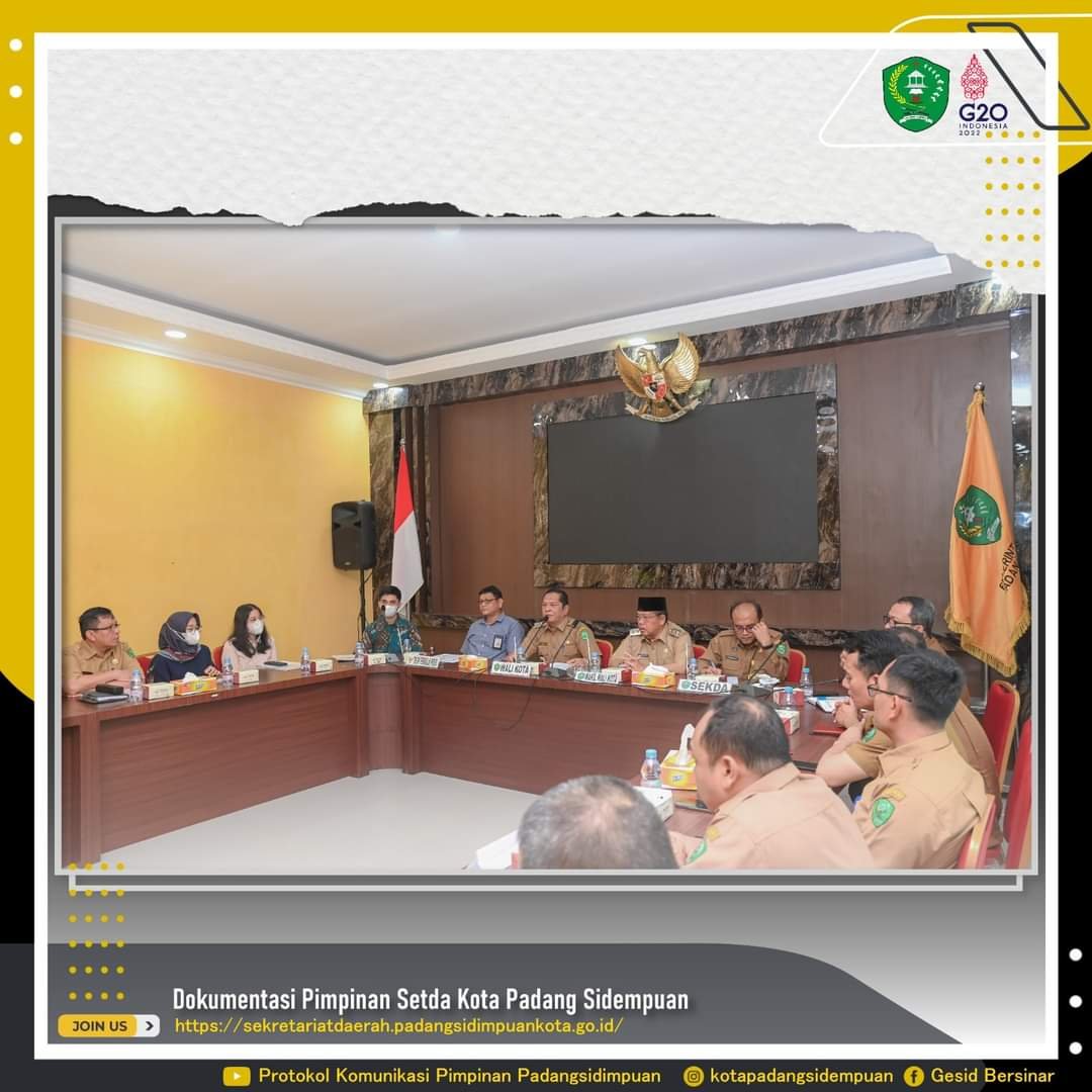 Wali Kota Sidempuan Sambut BPK Sumut Dalam Pemeriksaan Interim LKPD 2022