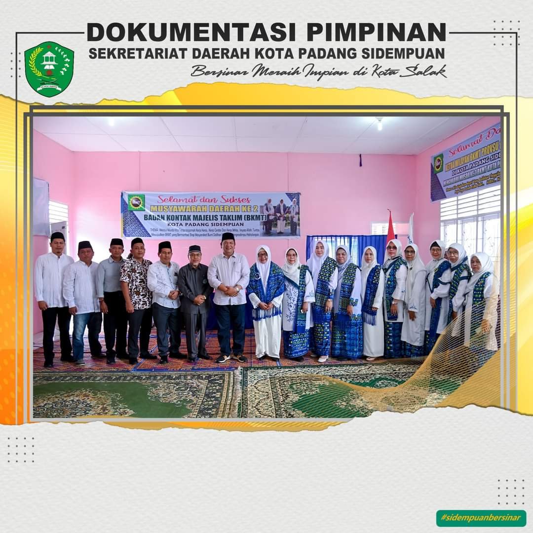 Musda Ke-ll PD BKMT, Wali Kota Sidempuan Pesan Agar Buat Satu Program
