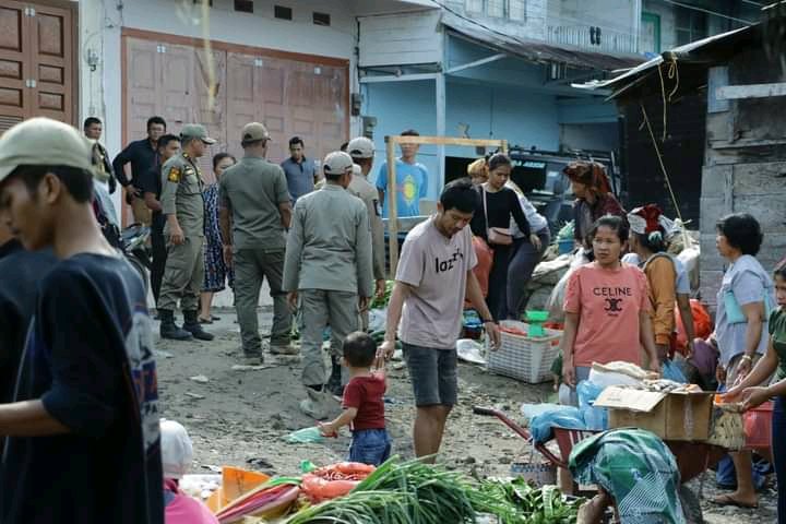 Lakukan Penindakan Tegas Terhadap Pedagang, Progres Penataan Pasar Sumbul Capai 80%