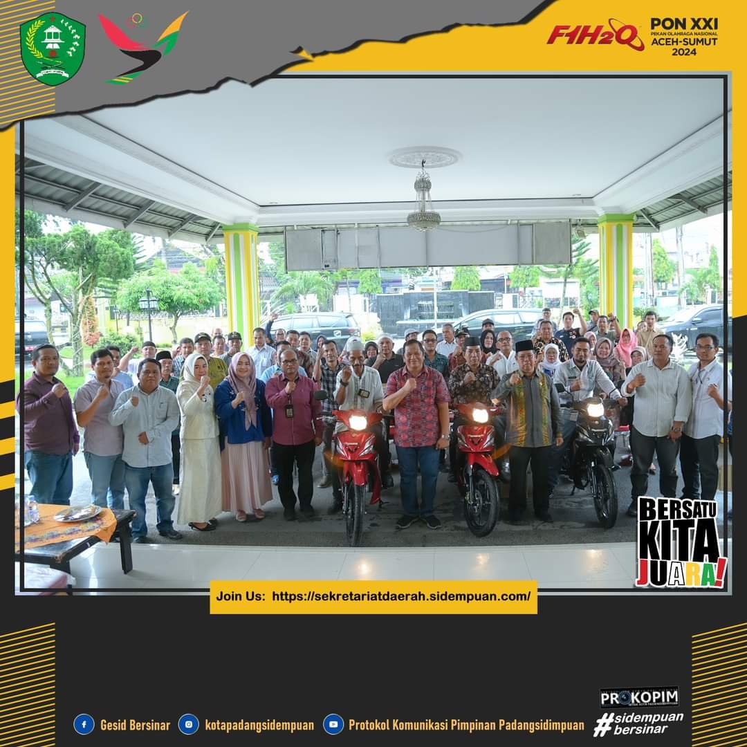 Maksimalkan Pelayanan, Wali Kota Sidempuan Serahkan 37 Unit Kendaraan Dinas