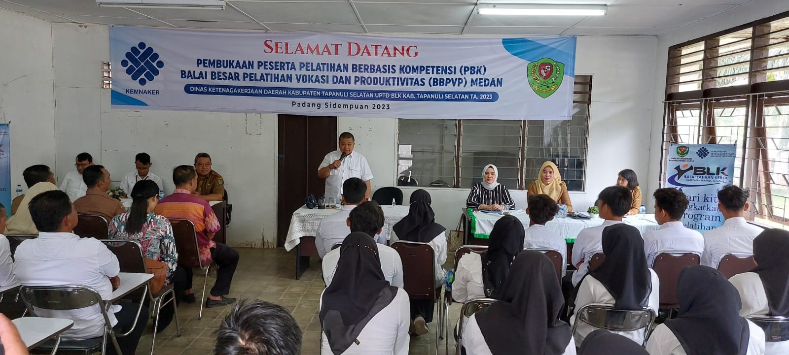 Hadirnya BLK Secara Gratis, Bupati Tapsel Berharap Peserta Serius Setiap Pelatihan