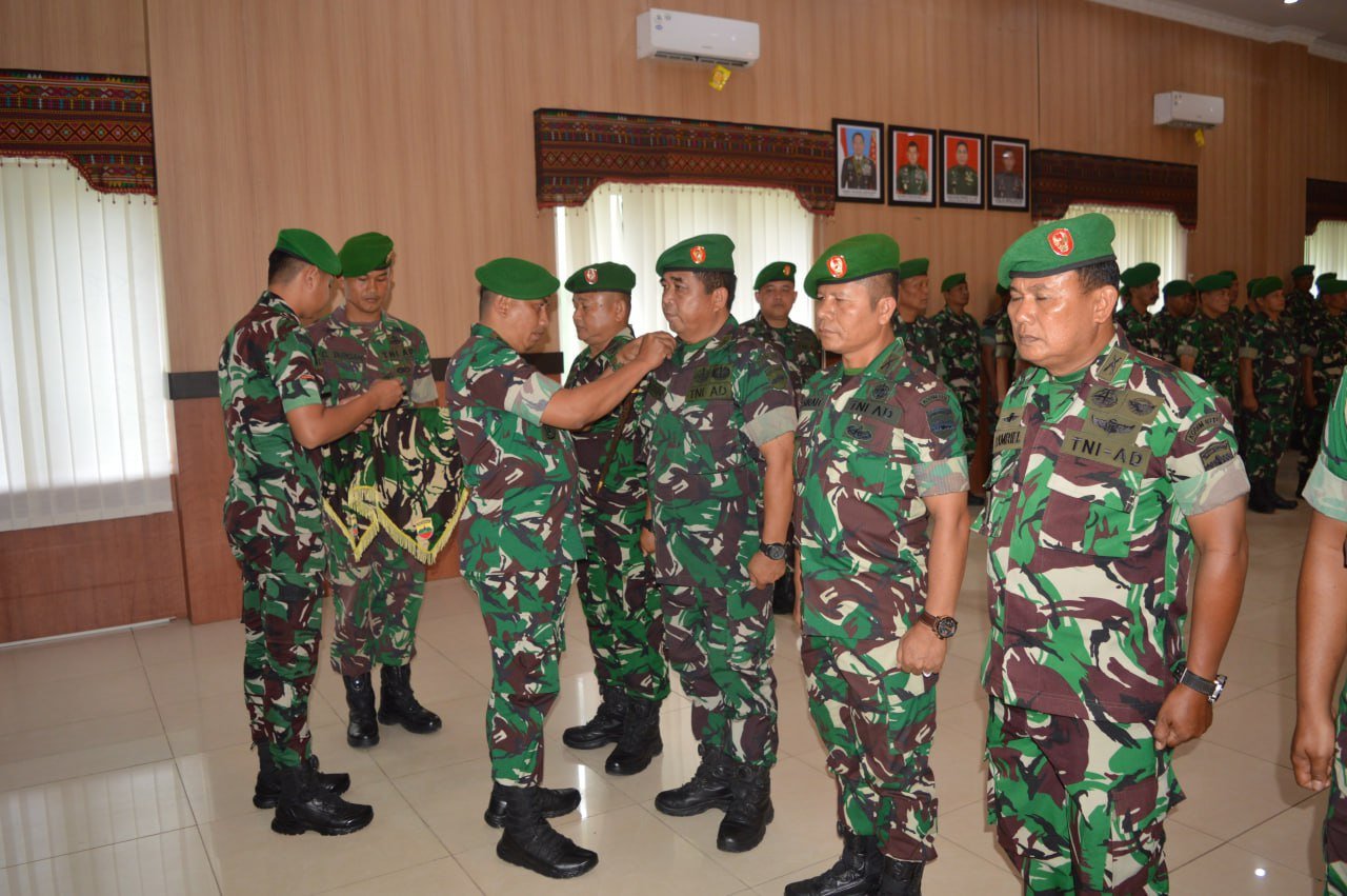 Sertijab Danramil Serta Perwira Staf, DandimTapsel Berharap Pejabat Baru Bisa Amanah