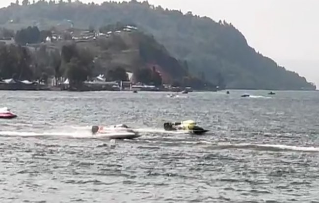 Angin Kencang, Sesi Penyisihan F1 Power Boat  Danau Toba Ditunda