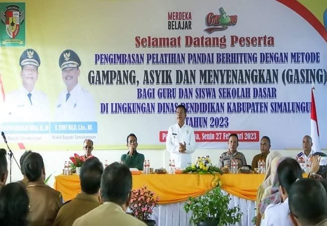 Buka Pelatihan Gasing, Bupati Simalungun: Peningkatan Mutu Pendidikan 