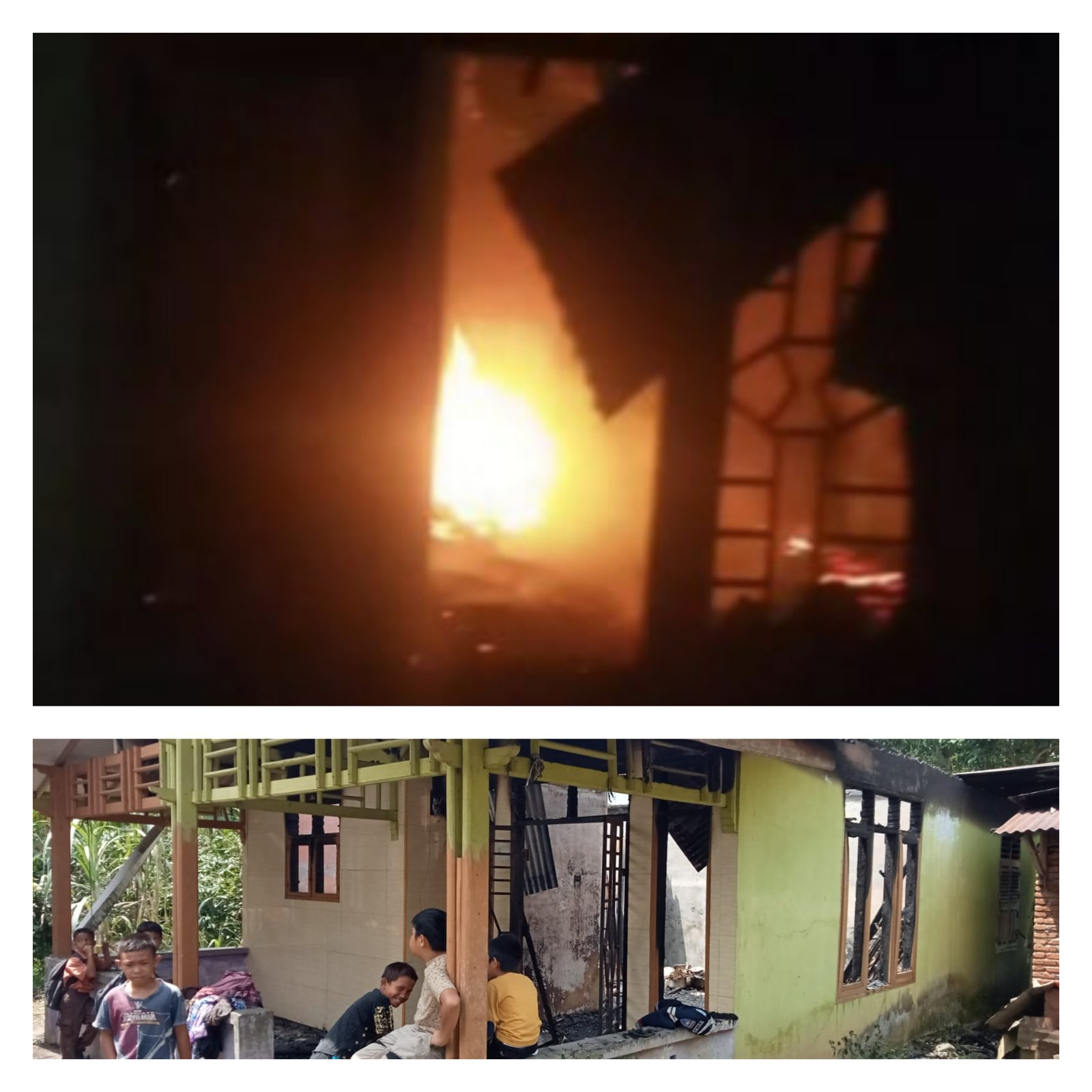 Pagi Hari, Rumah Kosong Di Desa Purwodadi Dilalap Sijago Merah