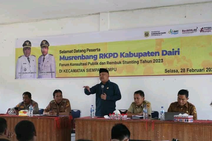 Musrenbang Kecamatan Siempat Nempu, Sabam Sibarani: Akan Saya Perjuangkan