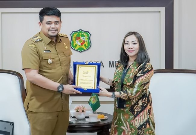 Pemko Medan Terima CSR Dari PT Bank Mandiri Taspen