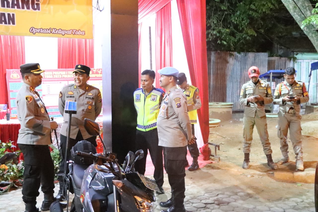 Ops Ketupat Toba 2023, Kapolres Sidempuan Cek Pos Pam dan Pos Yan