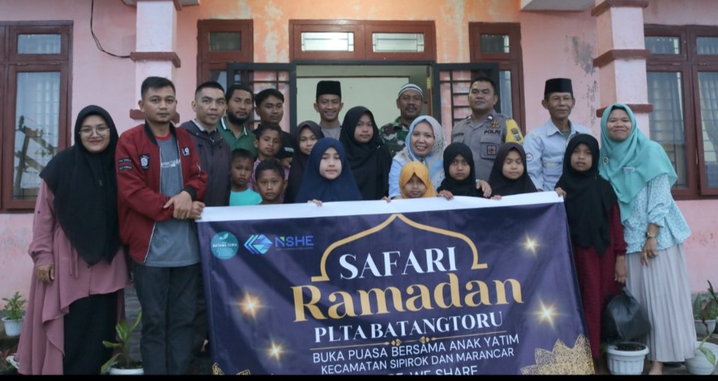 Safari Ramadhan, PLTA Batangtoru Buka Bersama Masyarakat dan Beri Santunan Anak Yatim