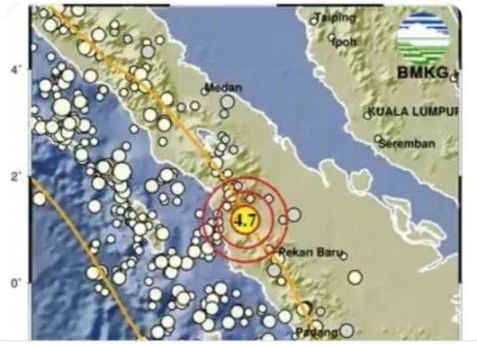 Gempa Bumi Tektonik M 4,9 Akibat Aktivitas Sesar Sumatera Pada Segmen Toru