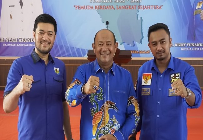 Rizky Yunanda Pimpin KNPI Langkat, Syah Afandin: Berikan Dampak Positif ke Pemuda
