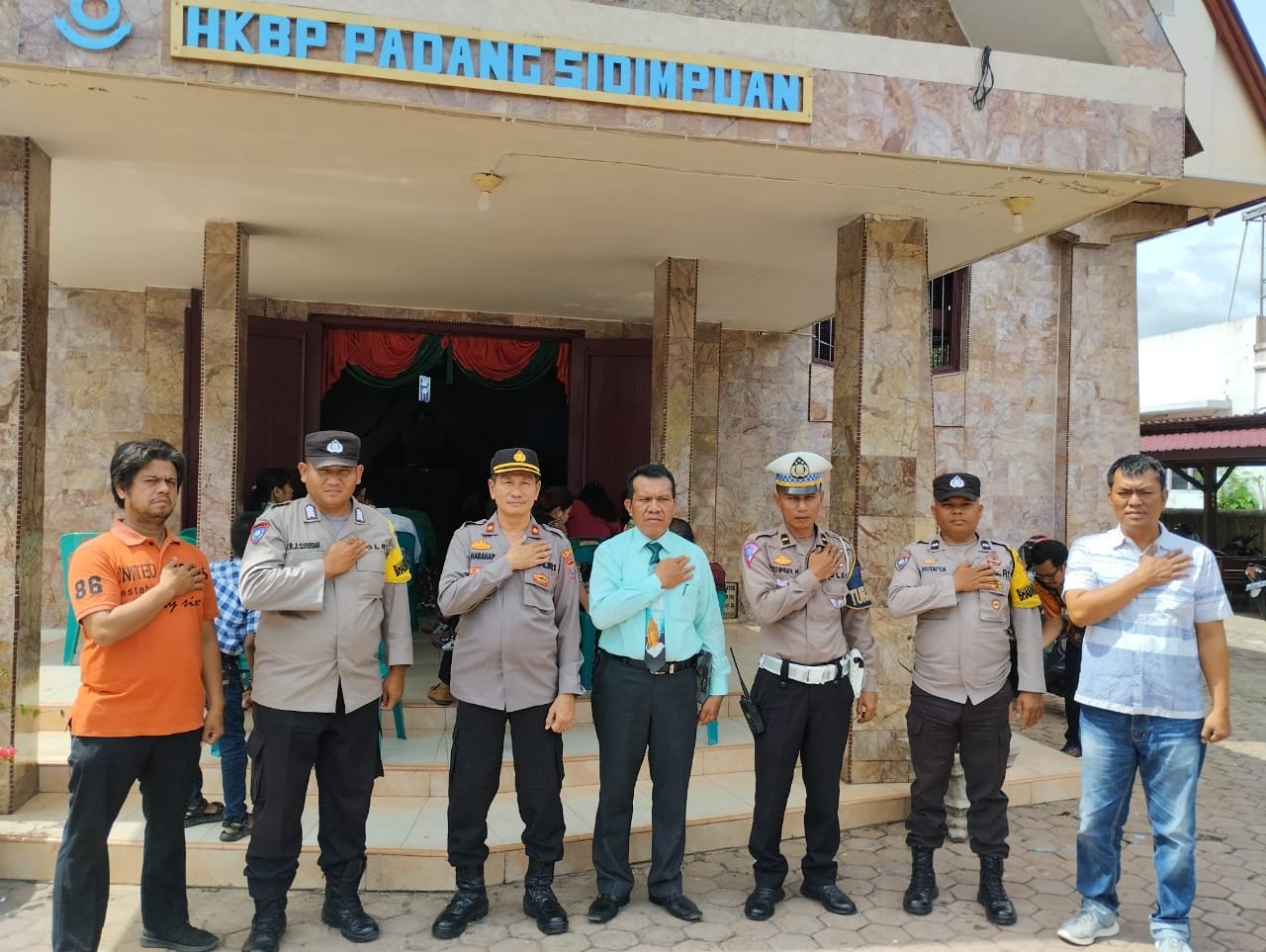 Pastikan Ibadah Kenaikan Isa Al-Masih Aman, Polres Psp Cek Pengamanan Gereja